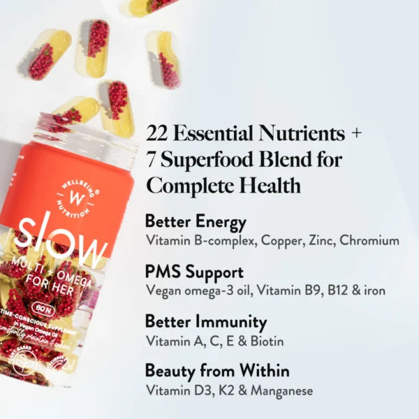 Wellbeing Nutrition Multi + Omega for her Slow