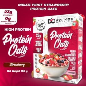 Doctor's Choice Protein Oats 750gm Strawberry