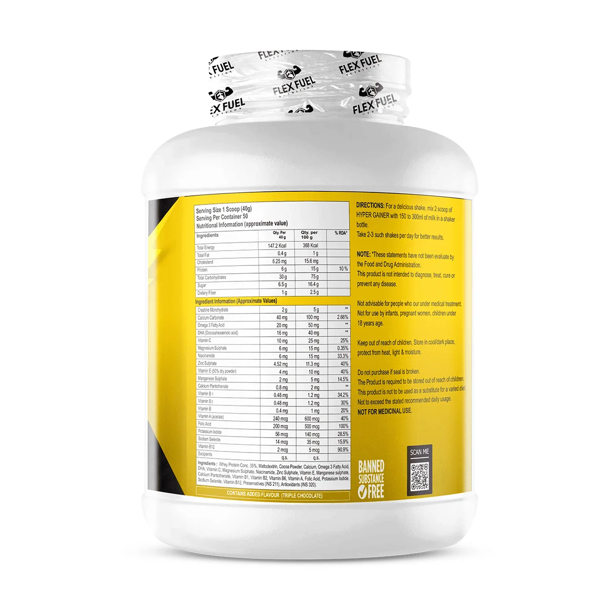 Flex Fuel Hyper Gainer 2kg - Image 2