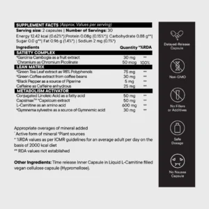 Wellbeing Nutrition Slow Burn - Fat Burner Capsules