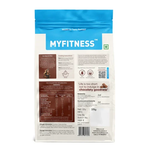 Myfitness High-Protein Chocolate Oats 375g - Image 3