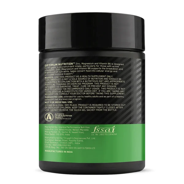 Optimum Nutrition (ON) Zinc Magnesium Aspartate (ZMA) - 60 Caps