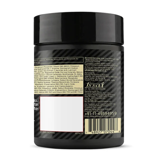 Optimum Nutrition (ON) Multivitamin for Men 60 Tablets