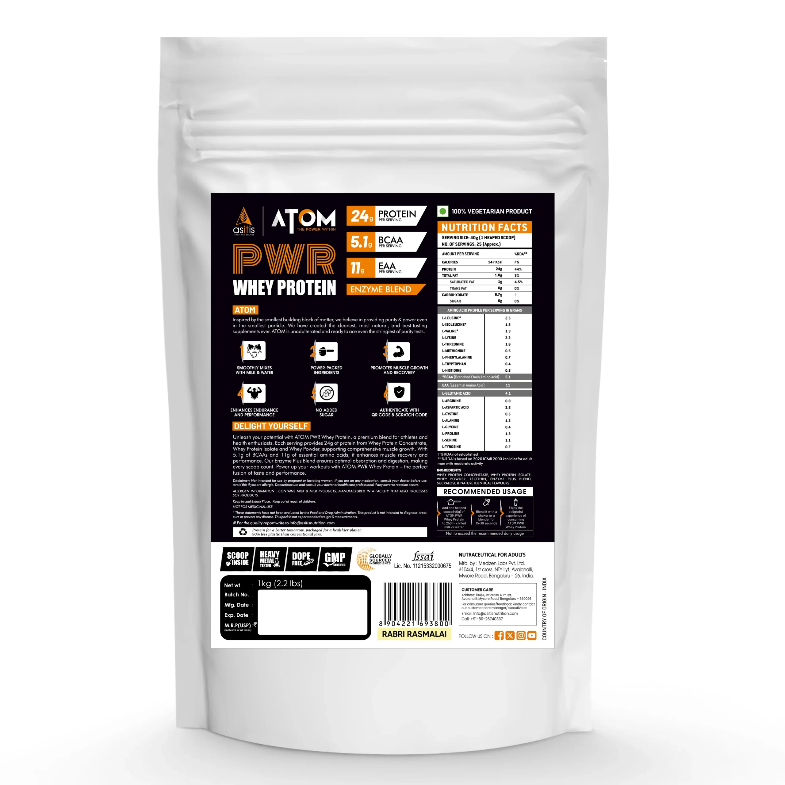 Asitis Nutrition ATOM PWR Whey Protein - Image 5