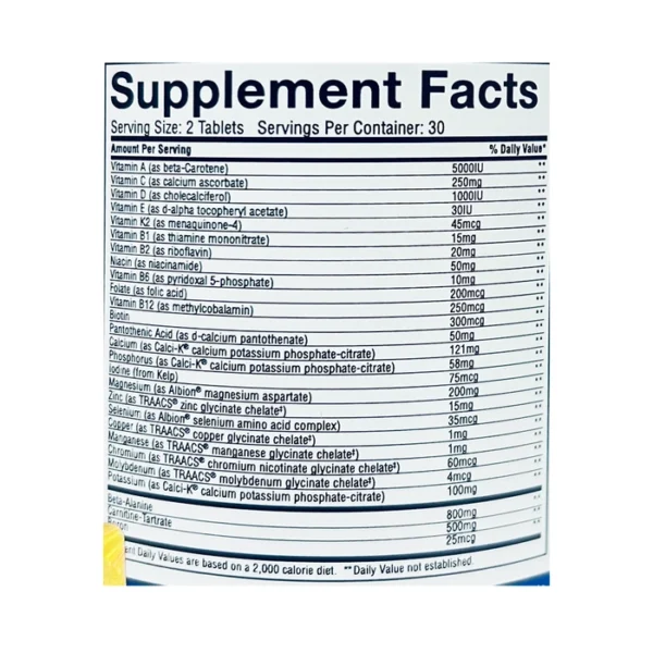 Gaspari Nutrition ANAVITE Multivitamins 30 Caps