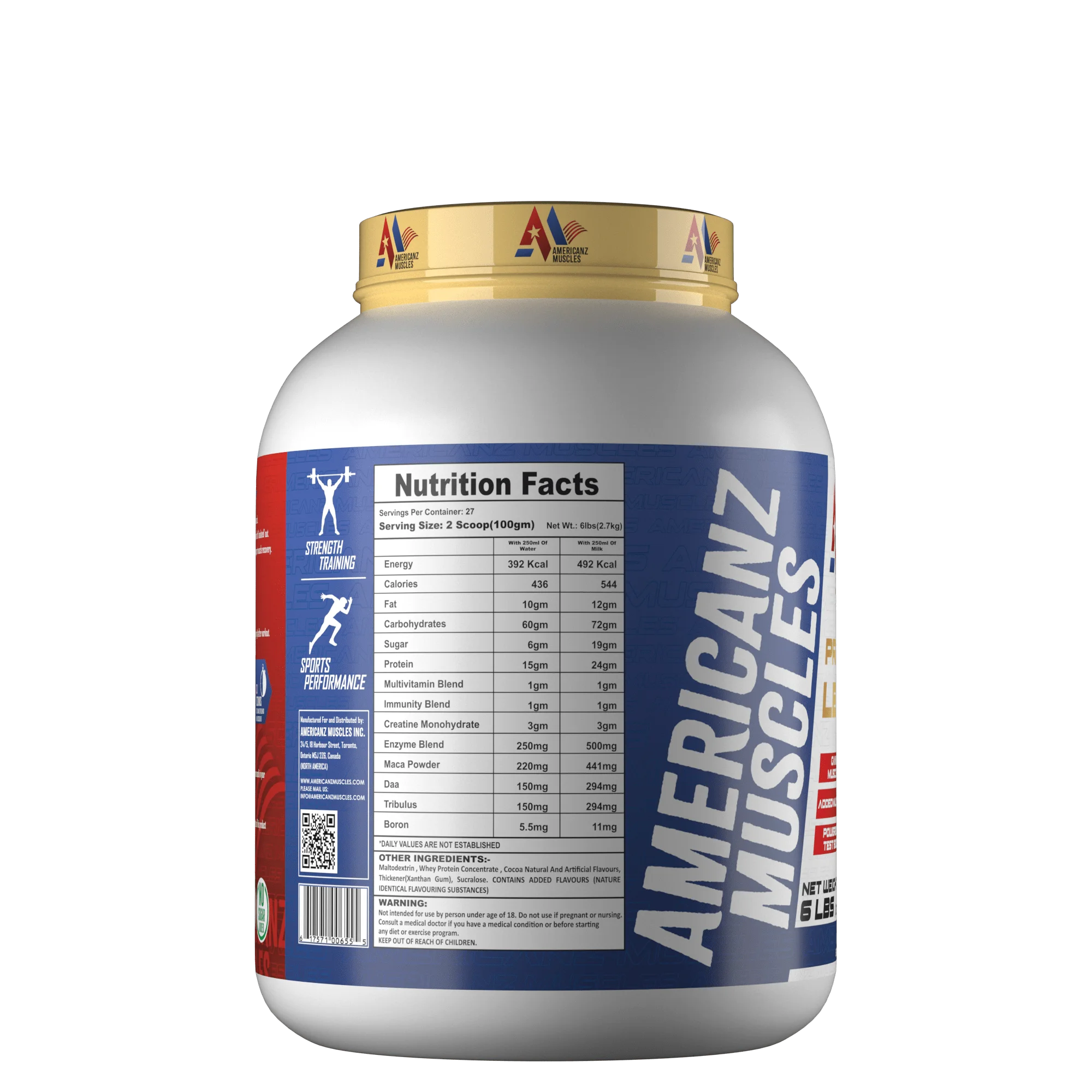 Americanz Muscles Professional Lean Mass Gainer - Image 2