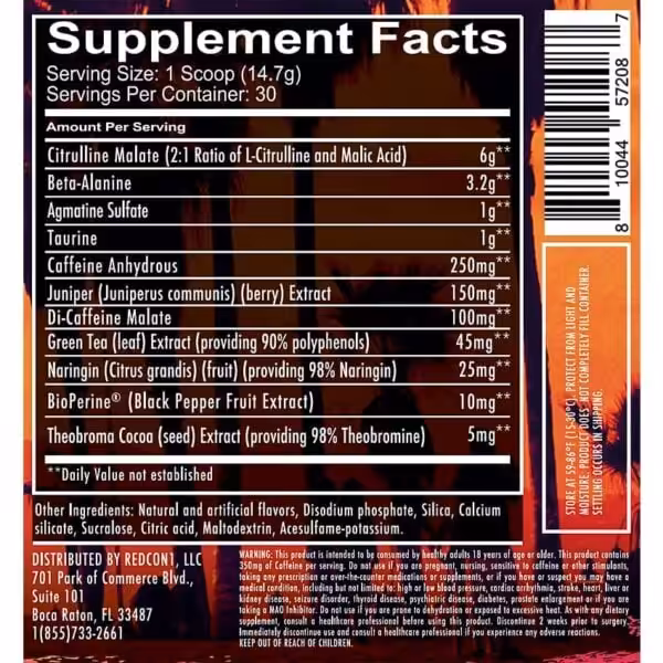 Redcon1 Total War Preworkout - product image