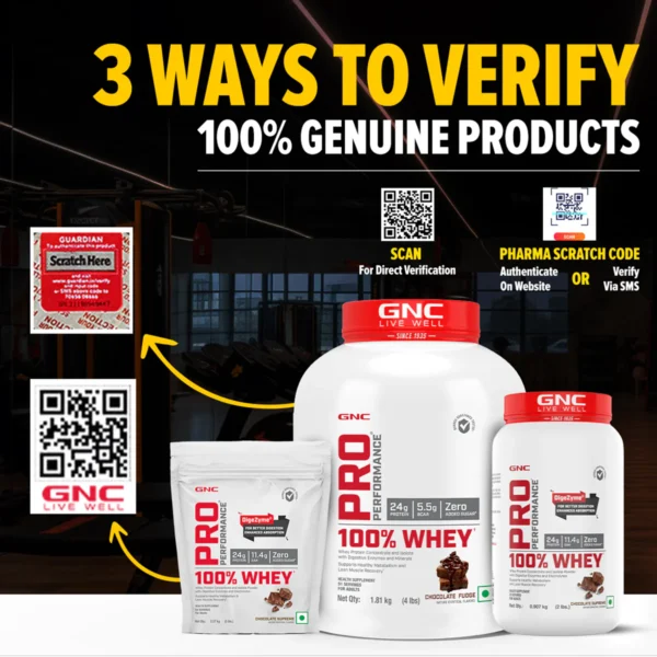 GNC Pro Performance 100% Whey Protein 4 KG - 4 FLAVORS PACK