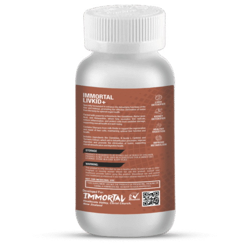 Immortal Livkid+ 60 Tablets- Liver & Kidney Support - Image 3