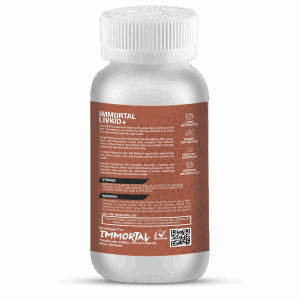 Immortal Livkid+ 60 Tablets- Liver & Kidney Support