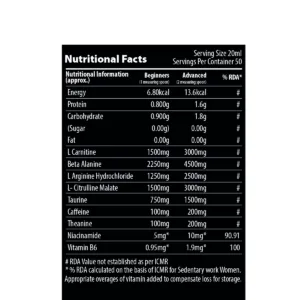 QNT CarniPump Ripping Pre-Workout 1Ltr