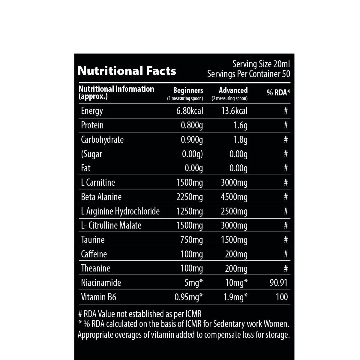 QNT CarniPump Ripping Pre-Workout 1Ltr - Image 2