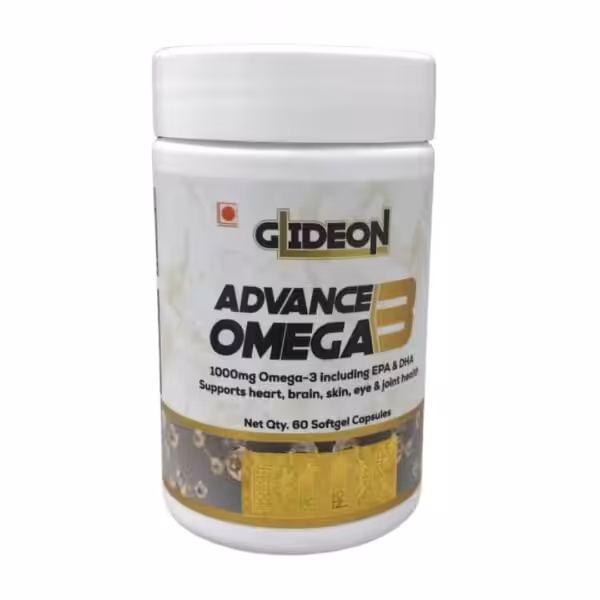Gideon Advance Omega 3, 1000mg Omega-3 including EPA & DHA, 60 Softgel Capsules
