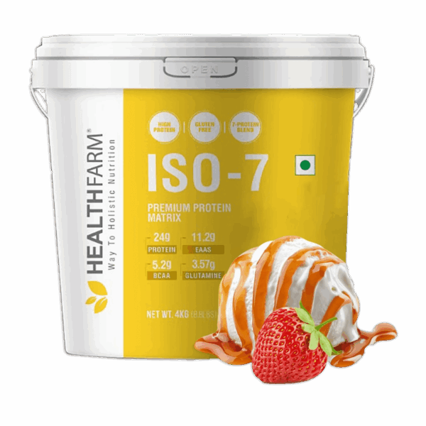 HealthFarm ISO 7 Lean Muscle Whey Protein 4KG