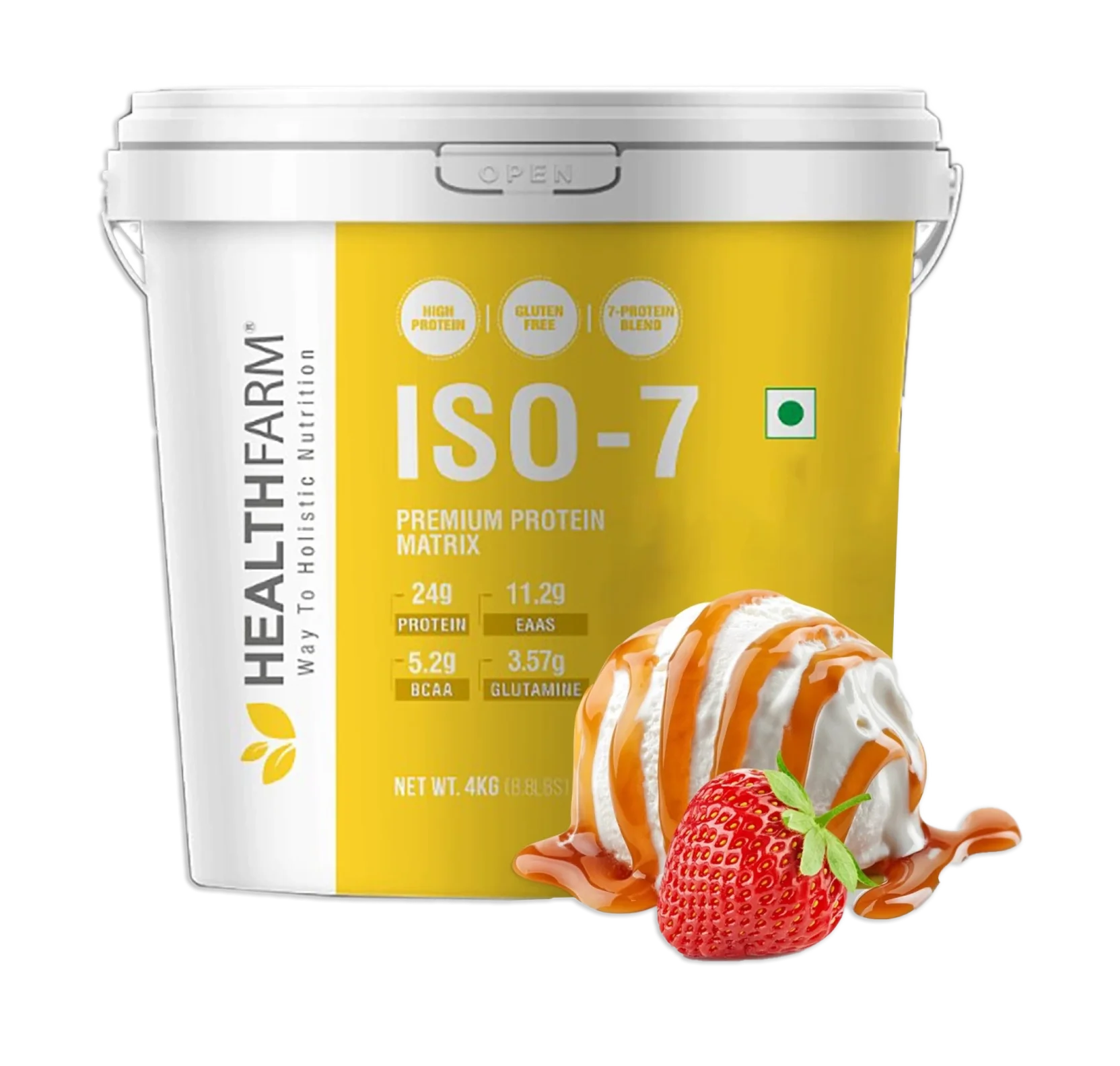 HealthFarm ISO 7 Lean Muscle Whey Protein 4KG