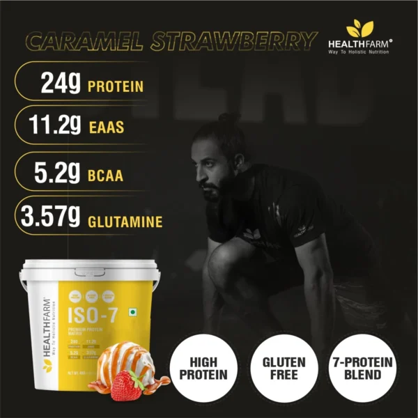 HealthFarm ISO 7 Lean Muscle Whey Protein 4KG