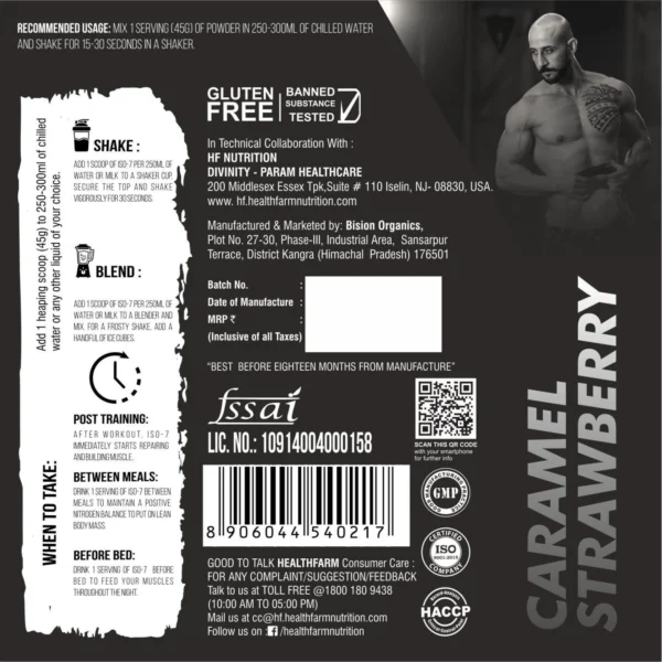 HealthFarm ISO 7 Lean Muscle Whey Protein 4KG