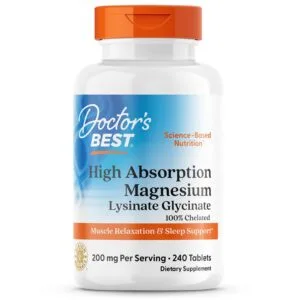 Doctor's Best High Absorption Magnesium, 200 mg Per Serving