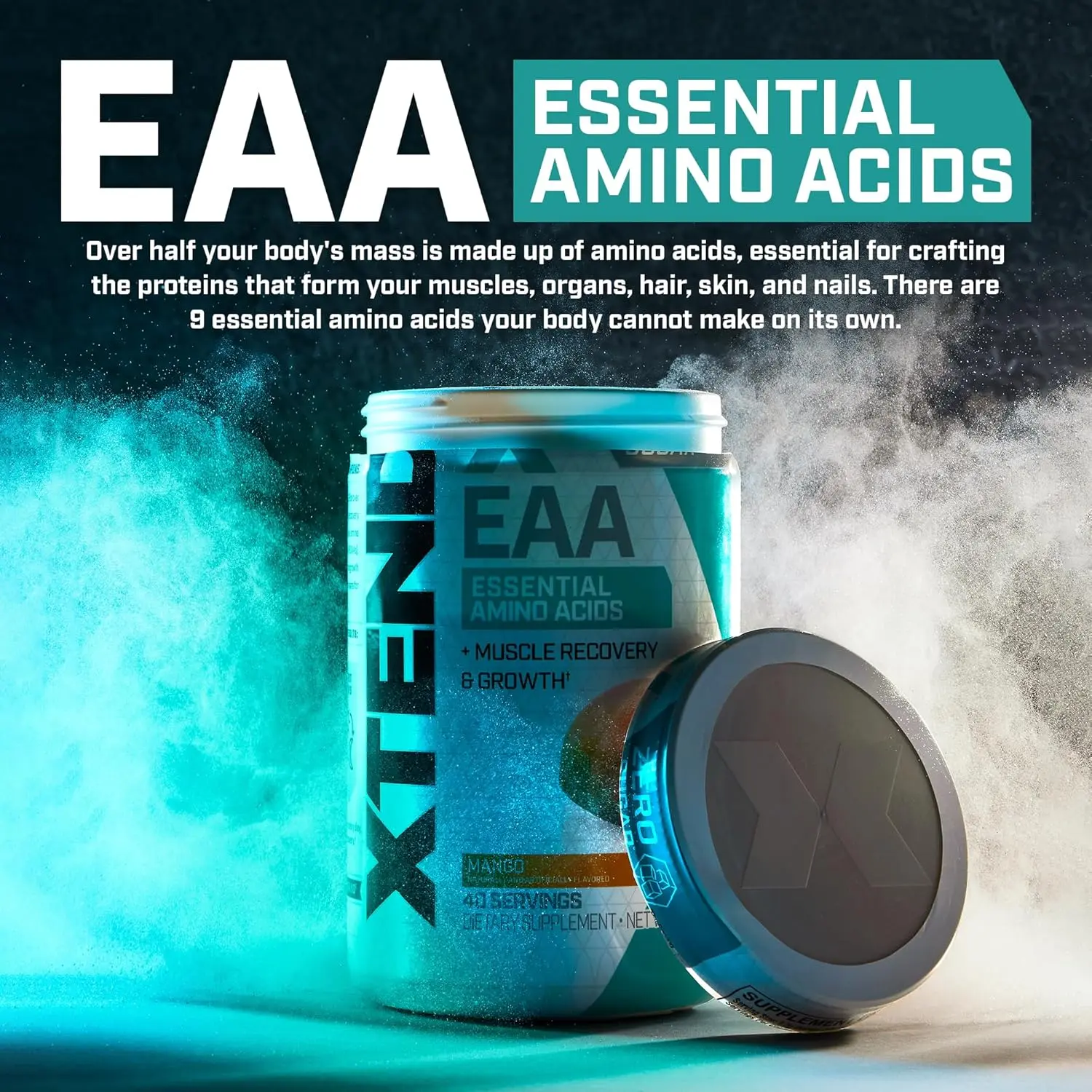 Scivation Xtend EAA Essential Amino Acids + Muscle Recovery & Growth (40 Servings) - Image 7