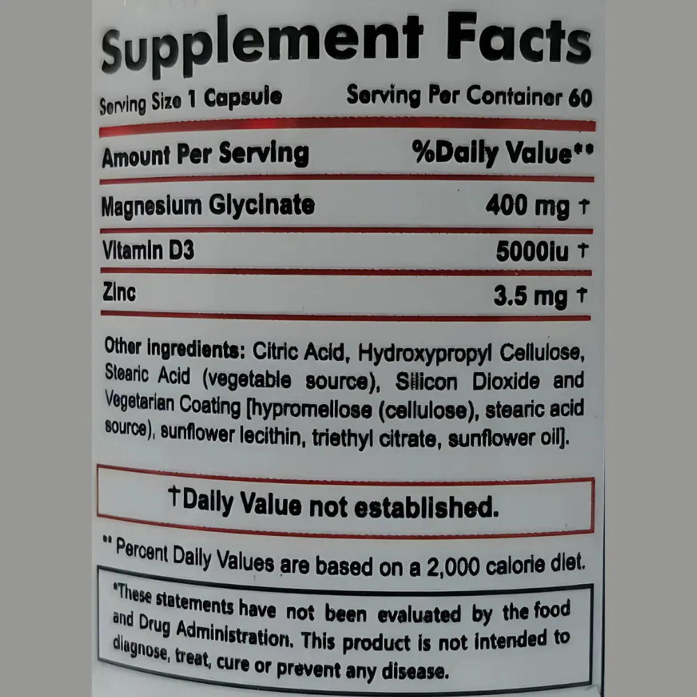 Core LabsX Magflex Pro, 60 Capsules, 400 mg Magnesium - Image 2