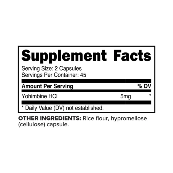 Primaforce Yohimbine HCl Capsules - 45 Servings