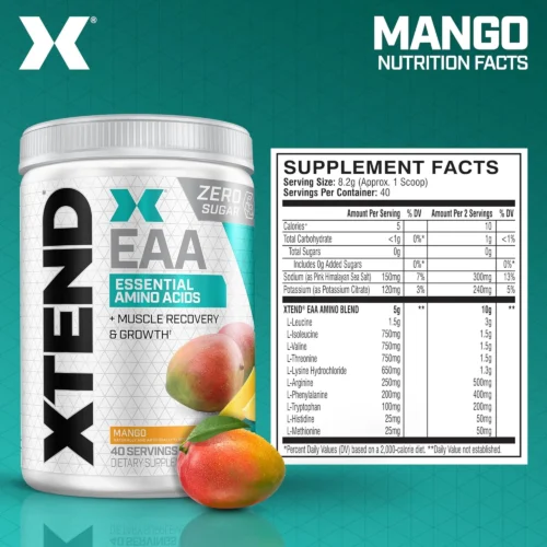 Scivation Xtend EAA Essential Amino Acids + Muscle Recovery & Growth (40 Servings) - Image 3