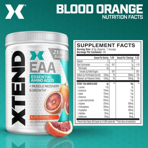 Scivation Xtend EAA Essential Amino Acids + Muscle Recovery & Growth (40 Servings) - Image 2