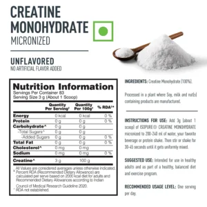 Isopure 100% Creatine Monohydrate Micronized, 250g