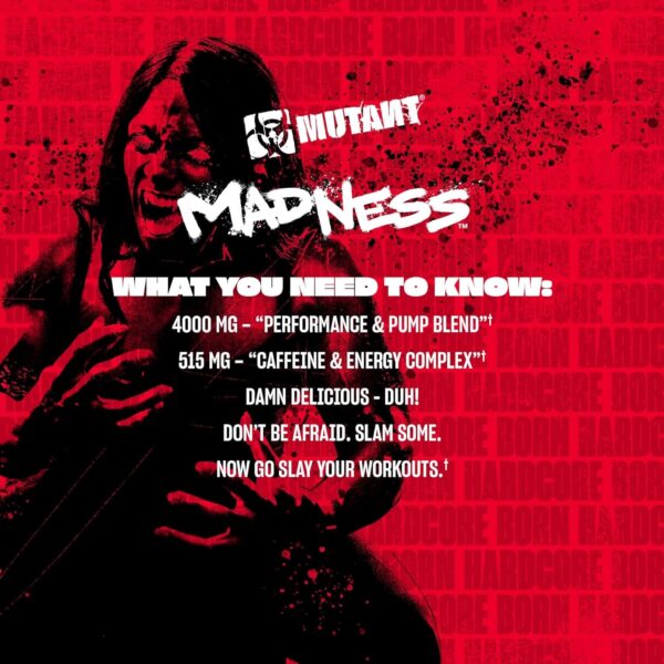 Mutant Madness Pre Workout 270G