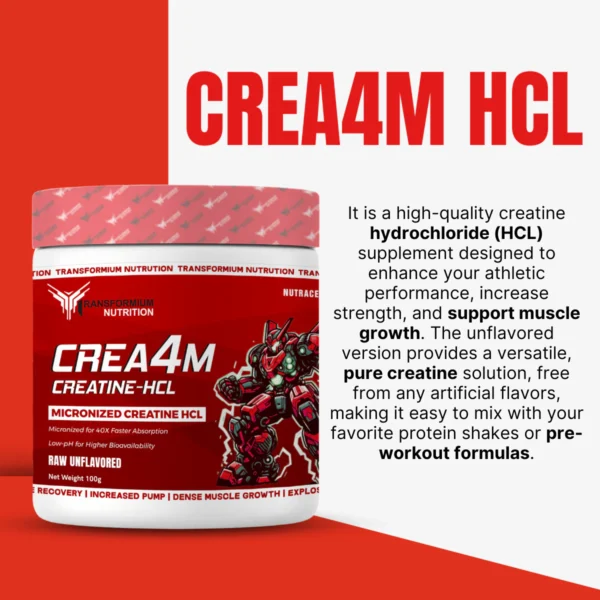 Transformium Nutrition Crea4M HCL (Creatine Hcl)