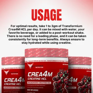 Transformium Nutrition Crea4M HCL (Creatine Hcl)