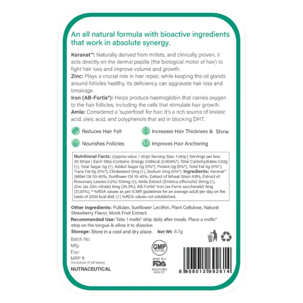 Melts Hair Fall Control