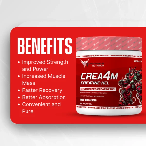 Transformium Nutrition Crea4M HCL (Creatine Hcl)