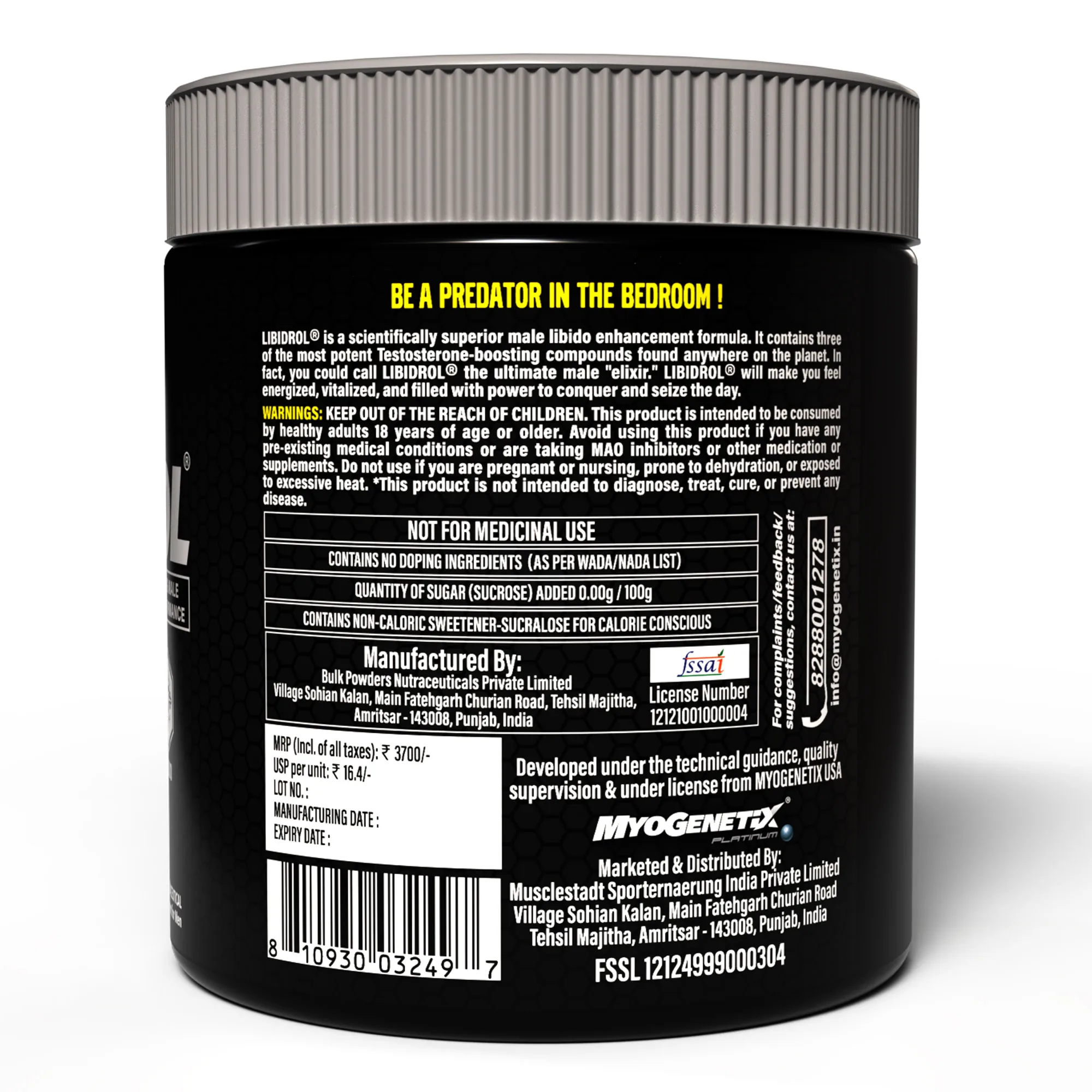 Libidrol Platinum 7.9 Oz. (45 Servings) Havana Club Mojito Flavour - Image 3