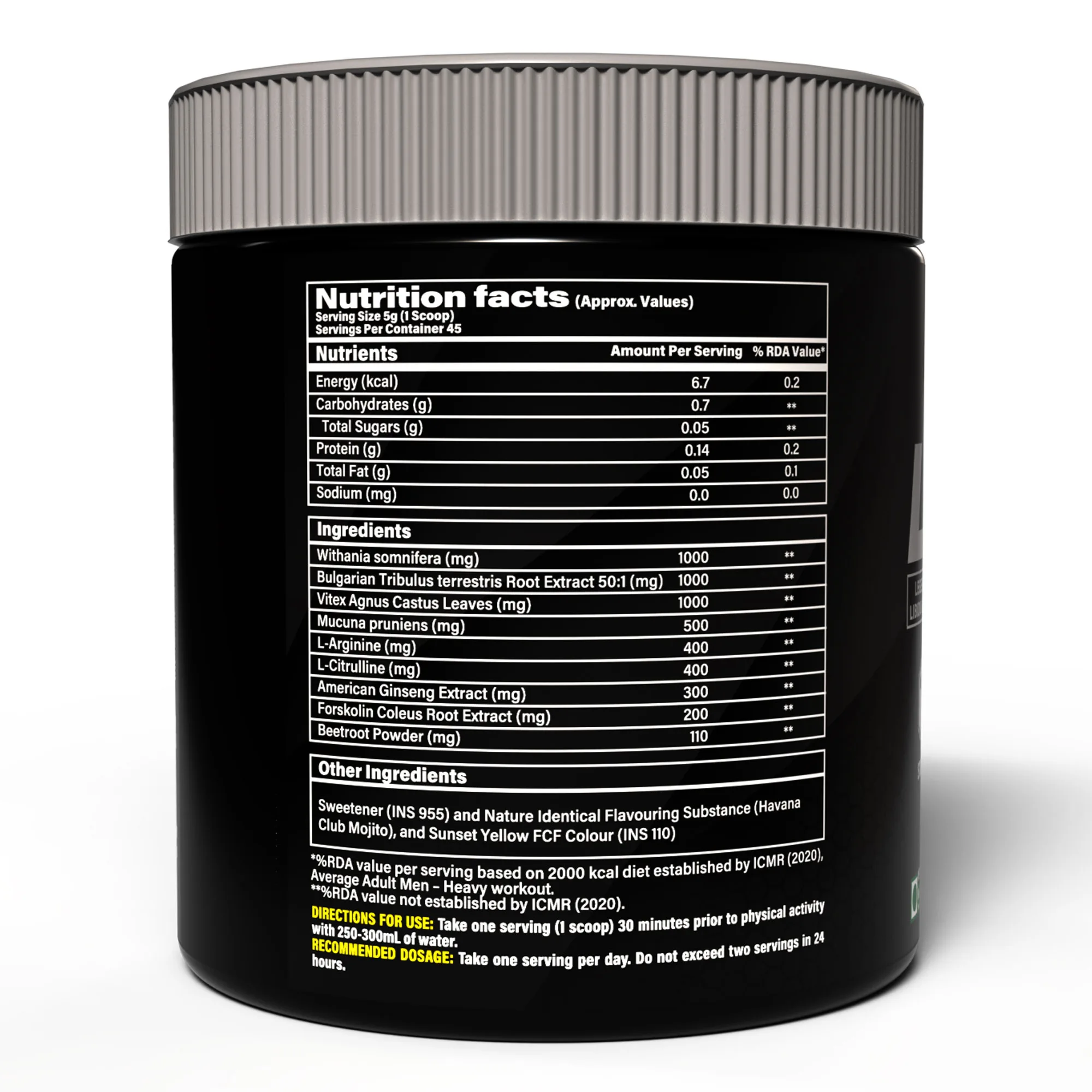 Libidrol Platinum 7.9 Oz. (45 Servings) Havana Club Mojito Flavour - Image 2