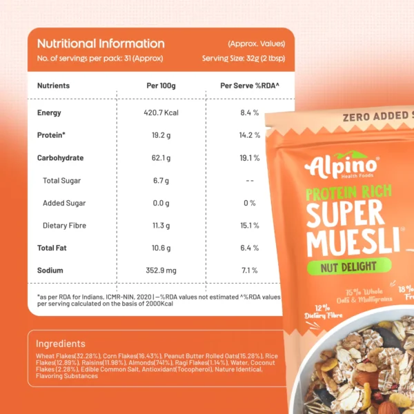 Alpino Peanut Super Muesli