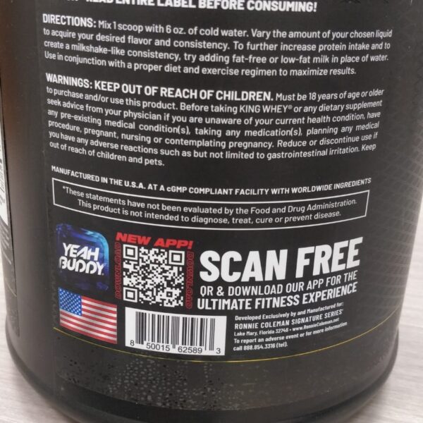 Ronnie Coleman King Whey Protein Black Edition - 5lbs