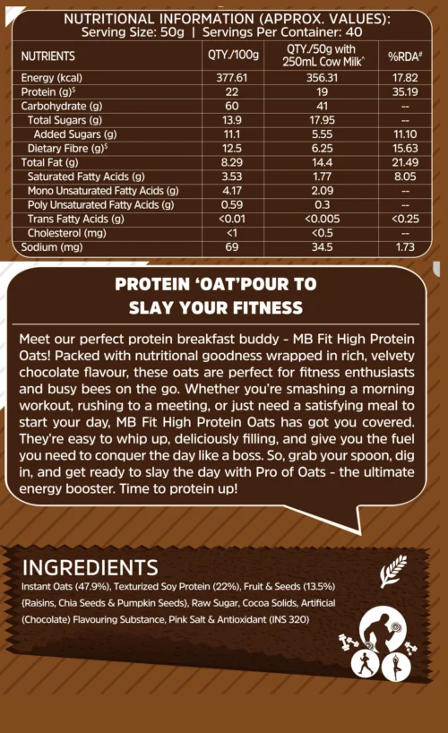 MuscleBlaze High Protein Oats, 2 kg - Image 4