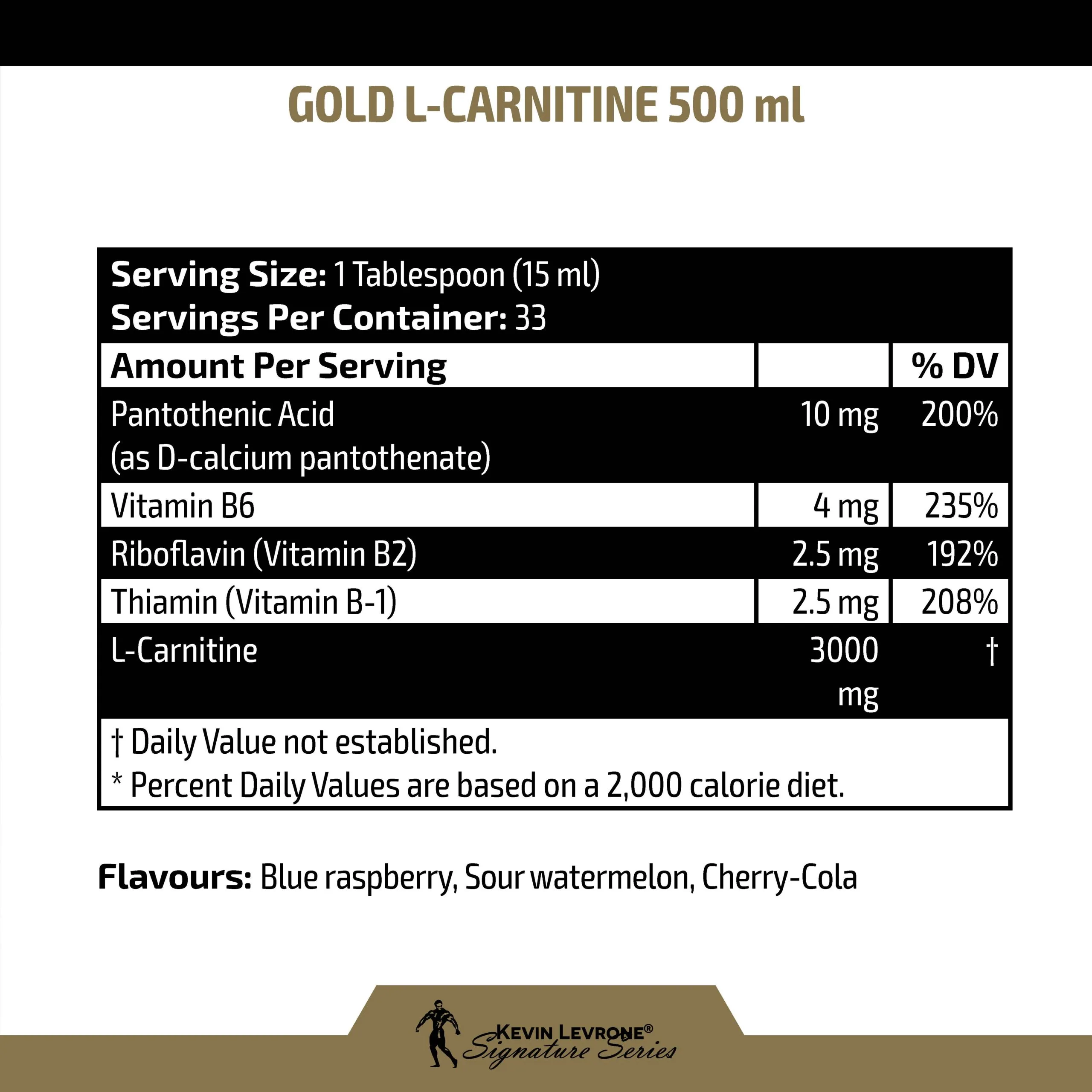 Kevin Levrone Gold L-Carnatine 3000 - Image 2