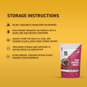 MuscleBlaze High Protein Muesli, 1 kg