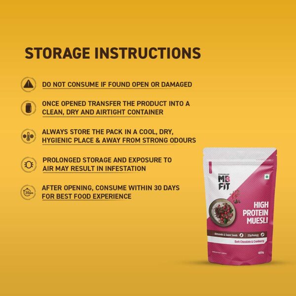 MuscleBlaze High Protein Muesli, 1 kg