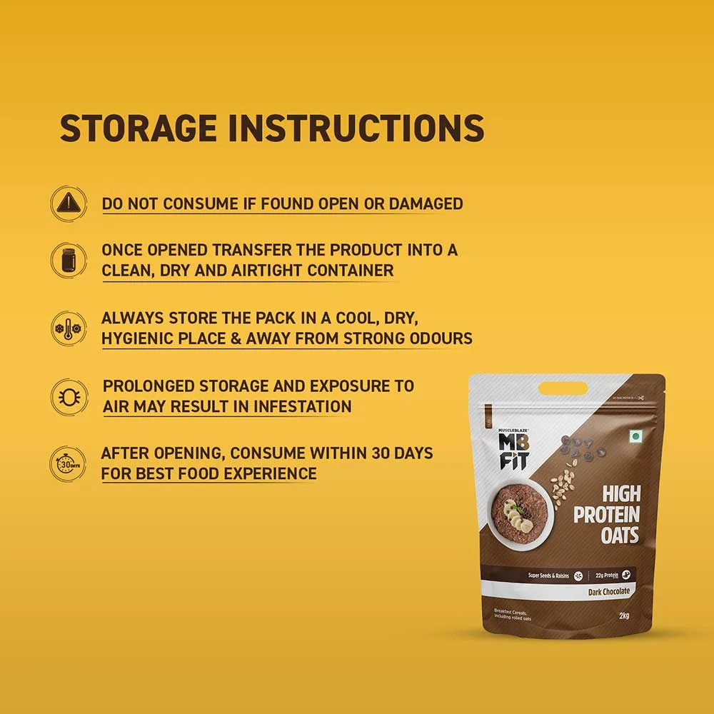 MuscleBlaze High Protein Oats, 2 kg - Image 5