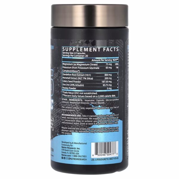 Nutrex Research, LIPO-6 Diuretic, 80 Capsules