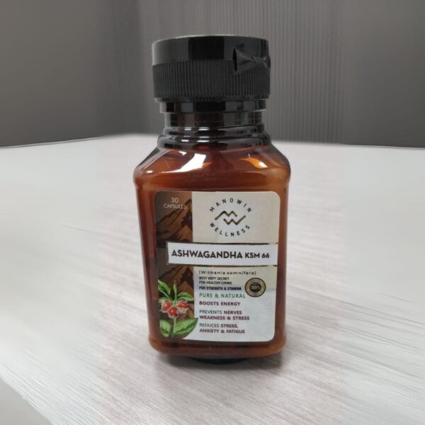 Manowin Wellness Ashwagandha KSM-66 30 capsules