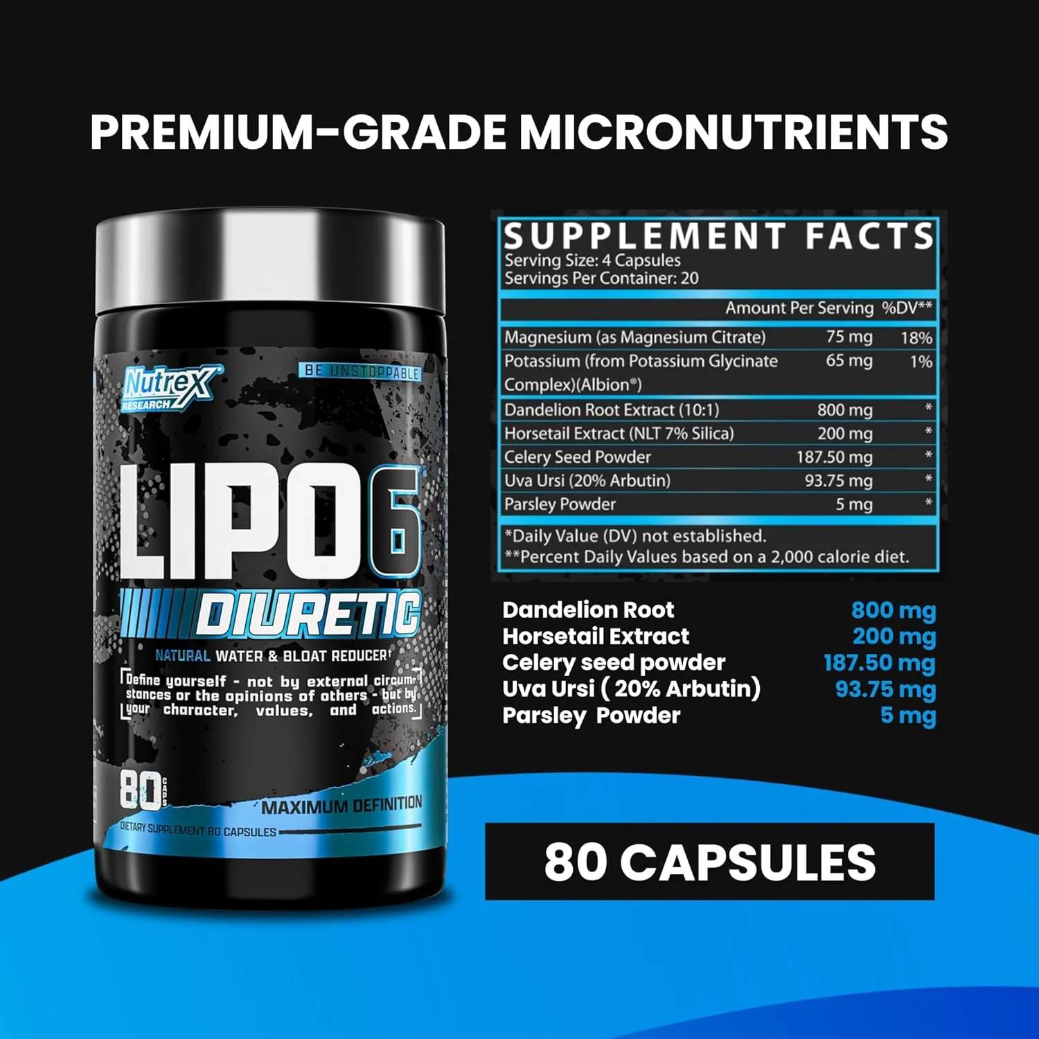 Nutrex Research, LIPO-6 Diuretic, 80 Capsules - Image 3