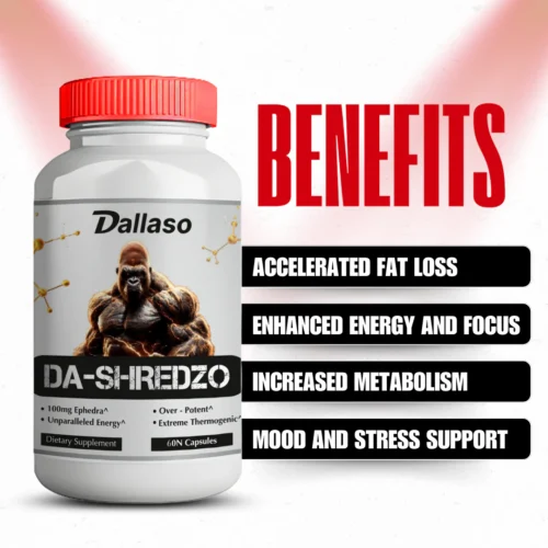 Dallaso Da-Shredzo Fat Burner 60 Capsules - Image 4