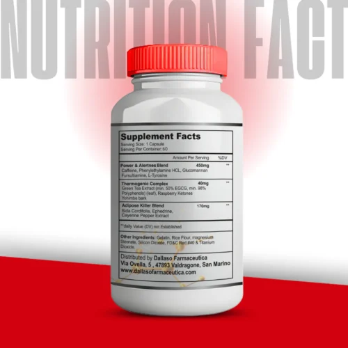 Dallaso Da-Shredzo Fat Burner 60 Capsules - Image 2