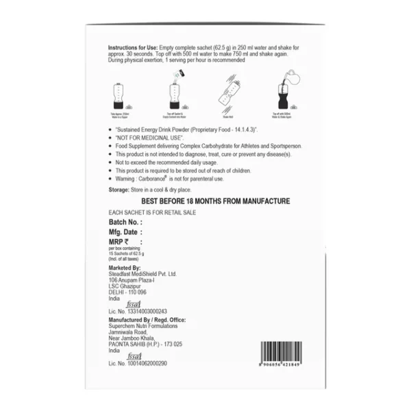 Steadfast Nutrition Carborance | Carbohydrate Supplement Drink