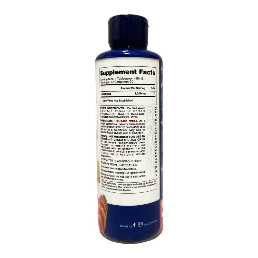 Gaspari Nutrition Liquid Carnitine 3200mg - Image 2