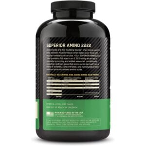 Optimum Nutrition Superior Amino 2222 Tablets, 160 Count